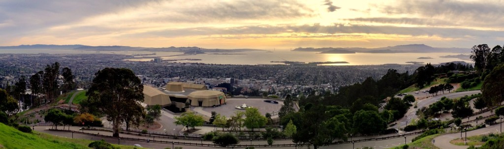 The view of San Francisco Bay from the steps of MSRI.  